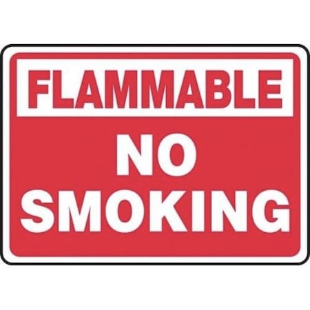 Accuform FLAMMABLE SAFETY SIGN NO SMOKING MSMG530XP MSMG530XP